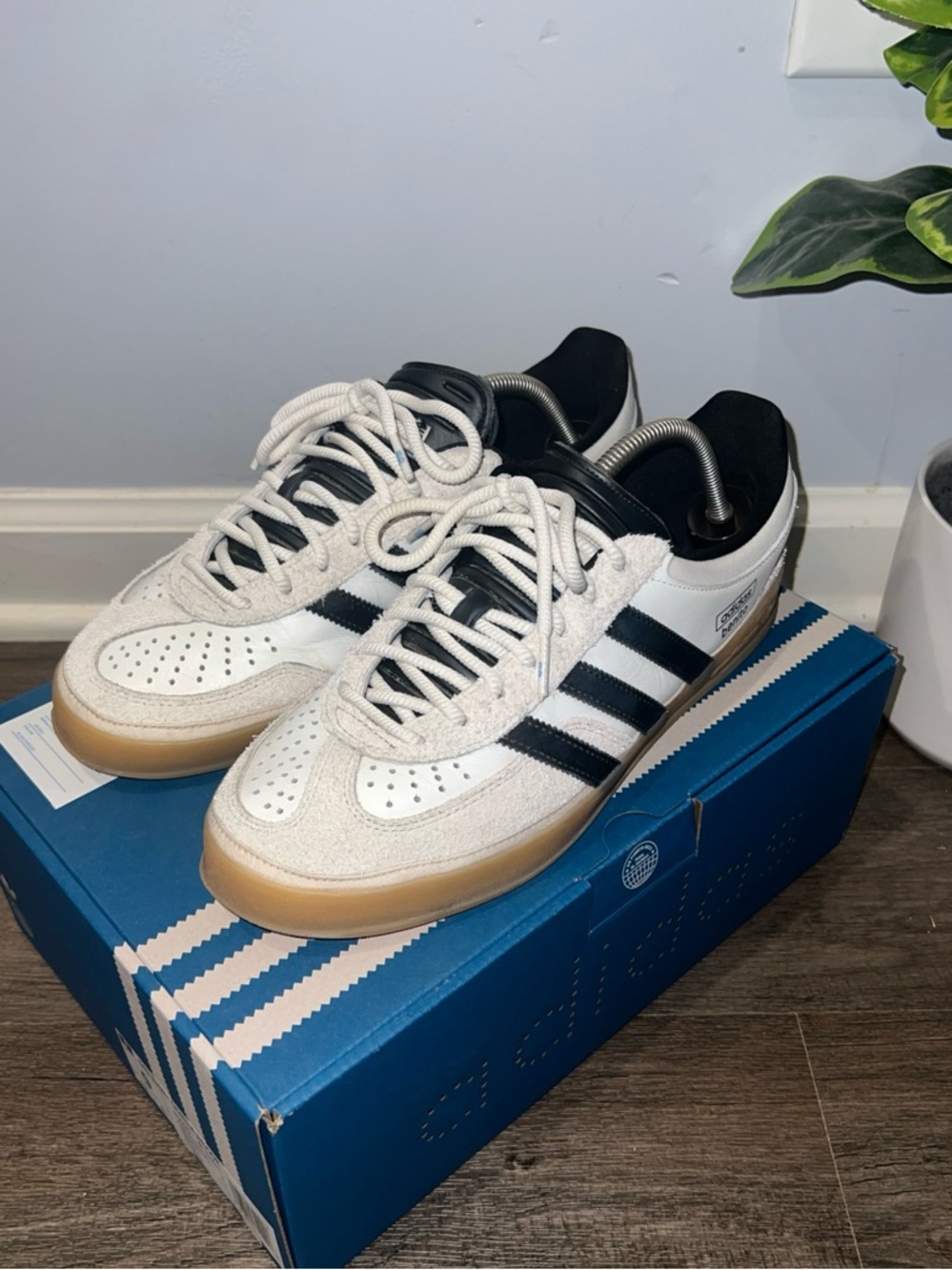 Adidas Bad Bunny Gazelle Indoor White Black US 9
